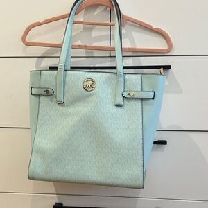 Michael Kors Aqua Blue Tote Bag